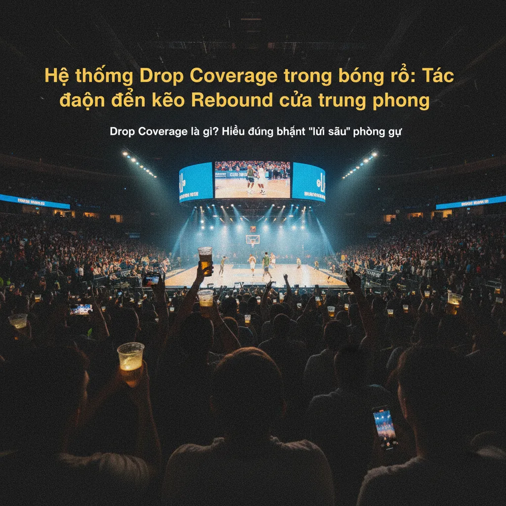 Một trung phong NBA thi triển Drop Coverage